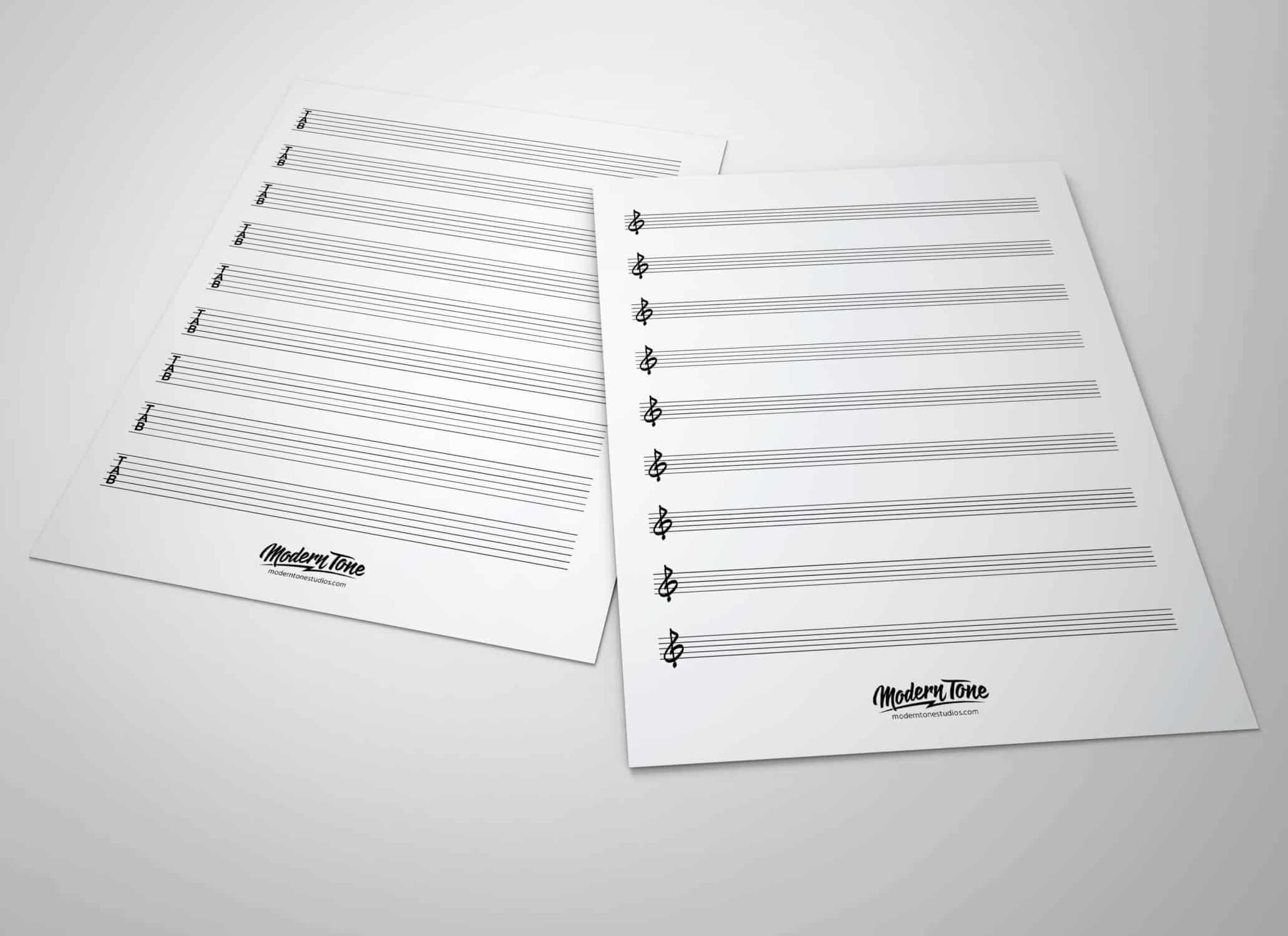 Blank Guitar Sheets | ModernTone Studios